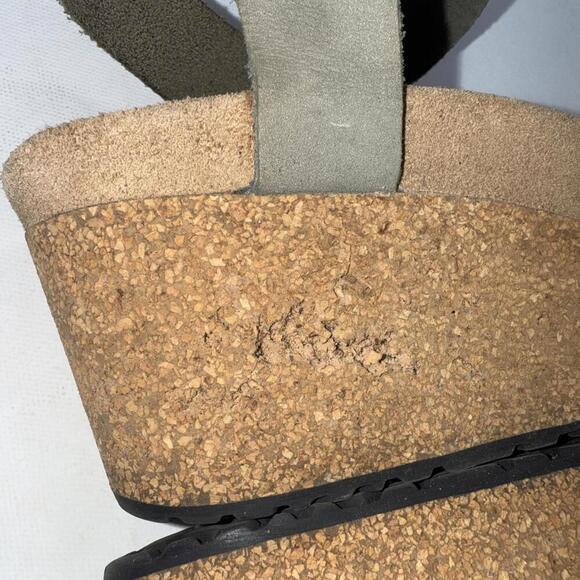 Birkenstock Papillo Gorpcore Wedge Sandal Sandcastle Nubuck Leather 40 - Picture 10 of 15